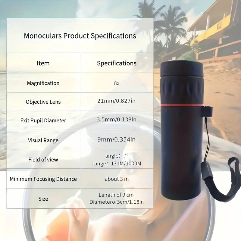 2000X25 HD Portable Monocular Telescope