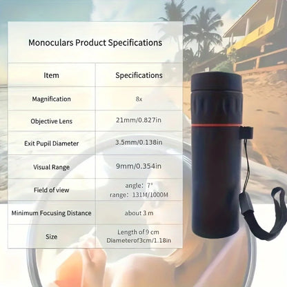 2000X25 HD Portable Monocular Telescope