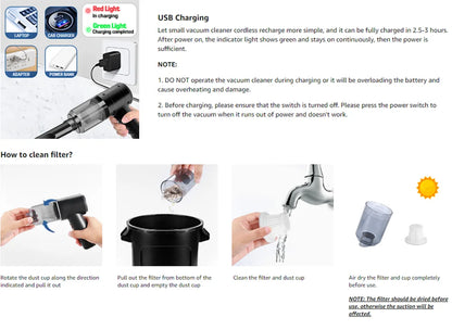 CleanGo Mini Vacuum